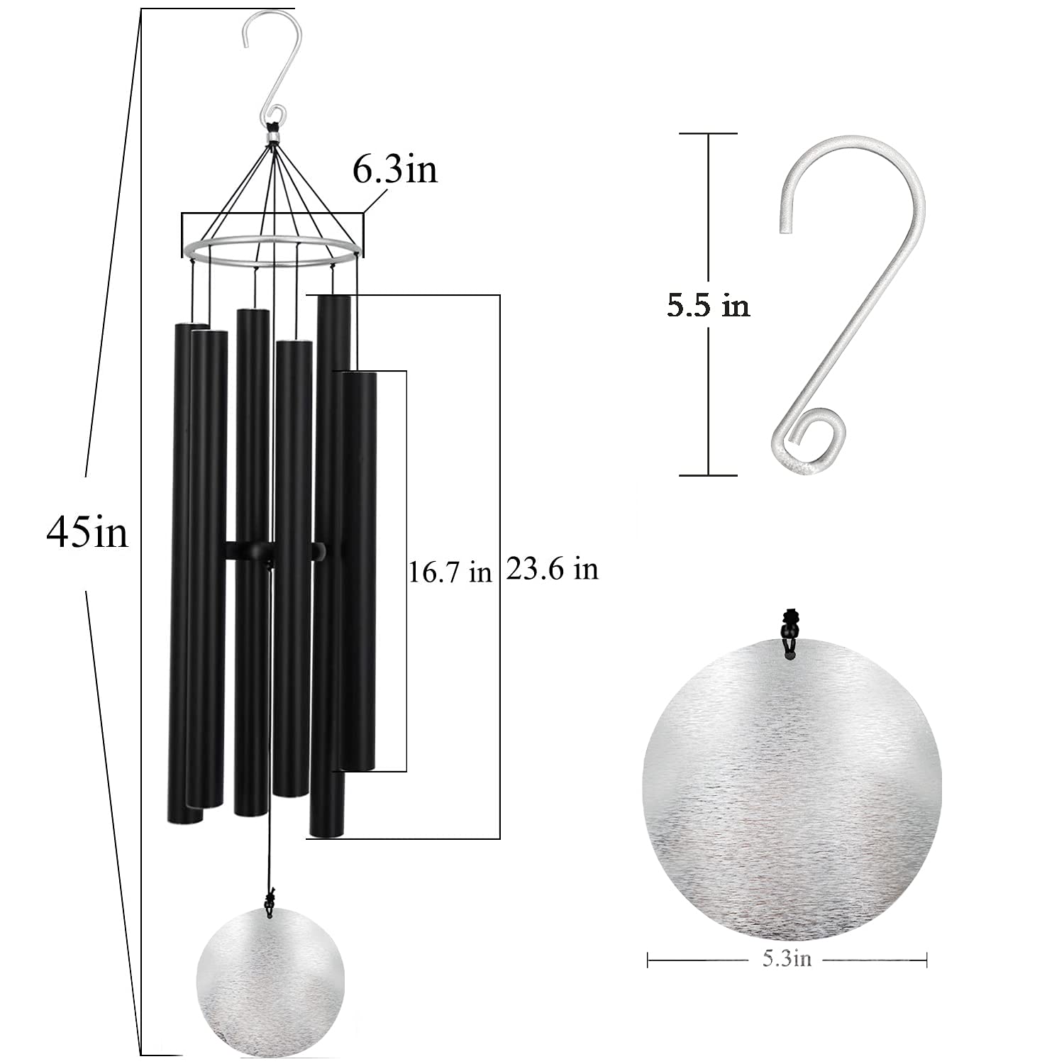 ASTARIN wind chimes hanging in garden creating peaceful outdoor ambience and relaxation