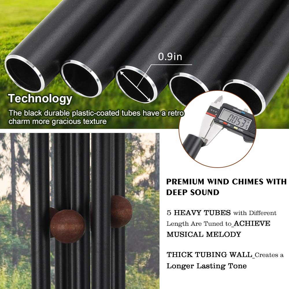 ASTARIN wind chime hanging on a porch creating peaceful patio ambiance and decorative appeal