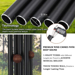 ASTARIN wind chime hanging on a porch creating peaceful patio ambiance and decorative appeal