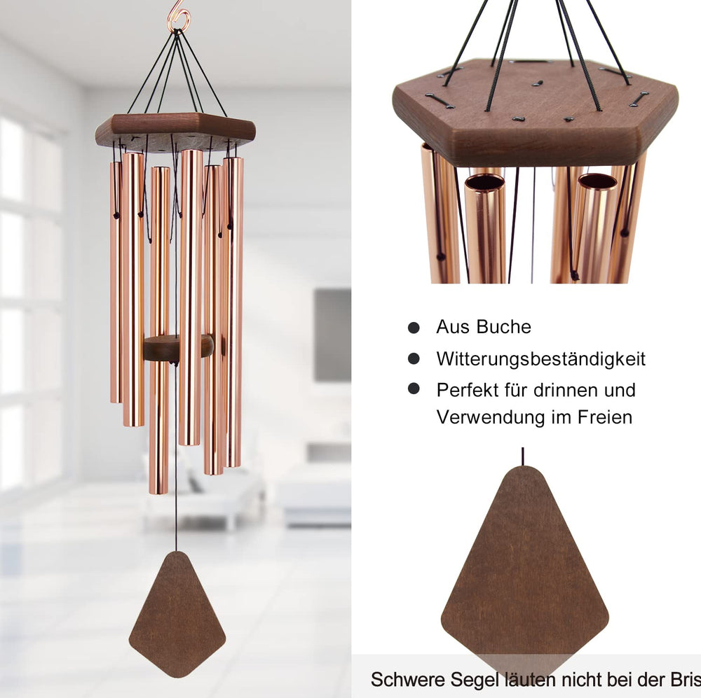 ASTARIN wind chime hung on porch providing peaceful outdoor ambiance