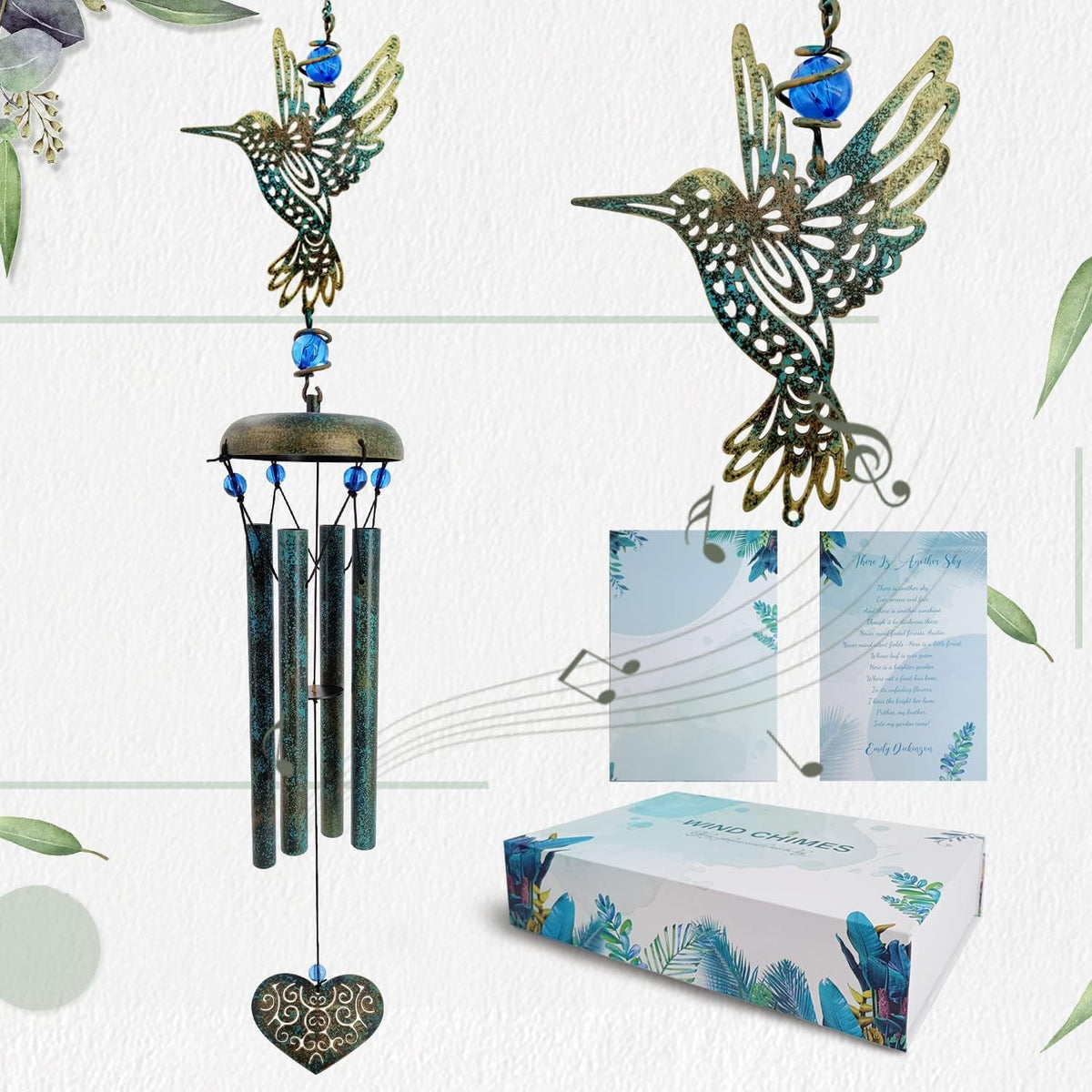 ASTARIN front view with gift-ready box showing elegant hummingbird design and immediate appeal