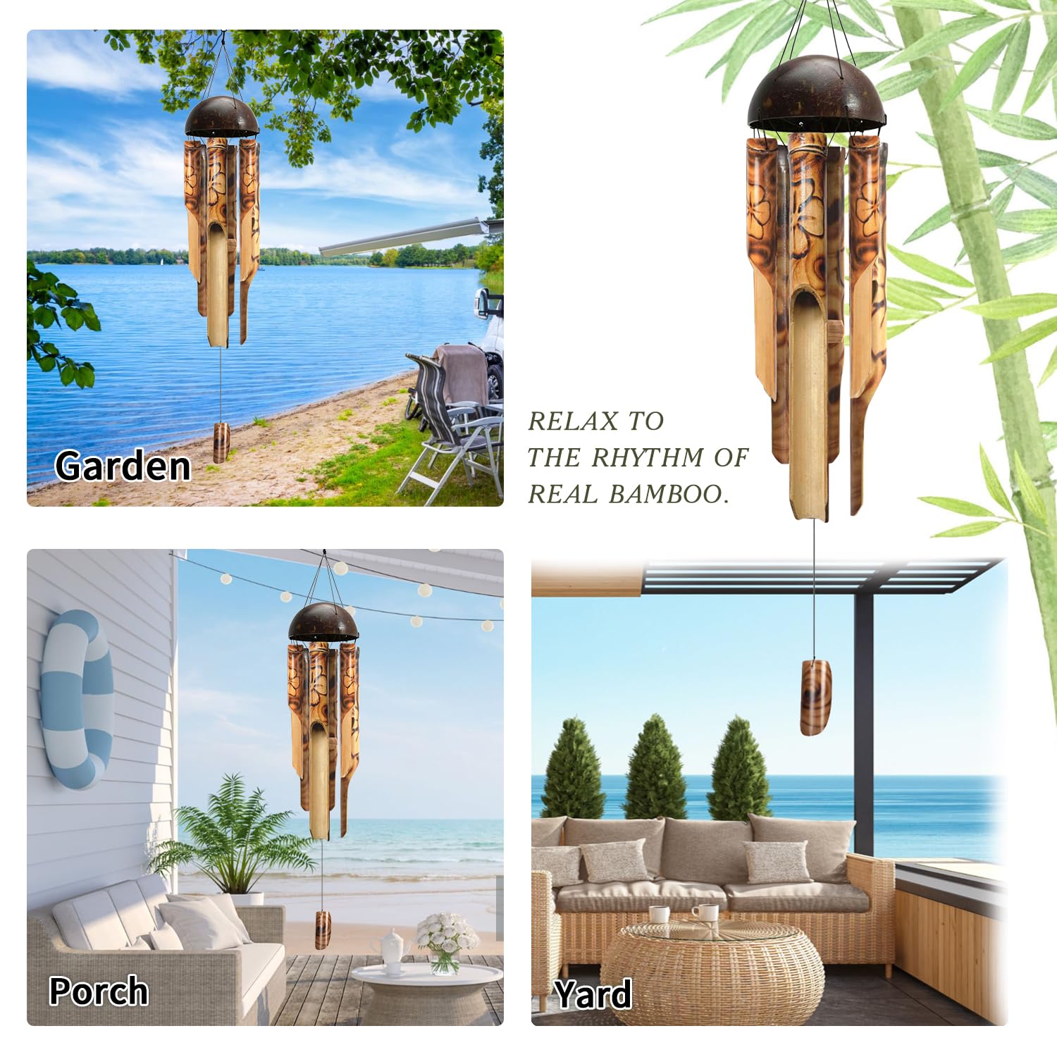 ASTARIN hanging in garden lifestyle shot, creates inviting outdoor atmosphere