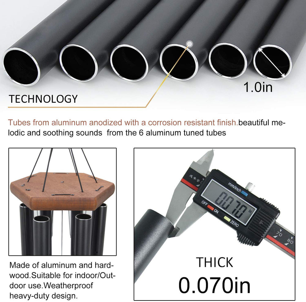 ASTARIN wind chimes in garden creating calming ambient sound