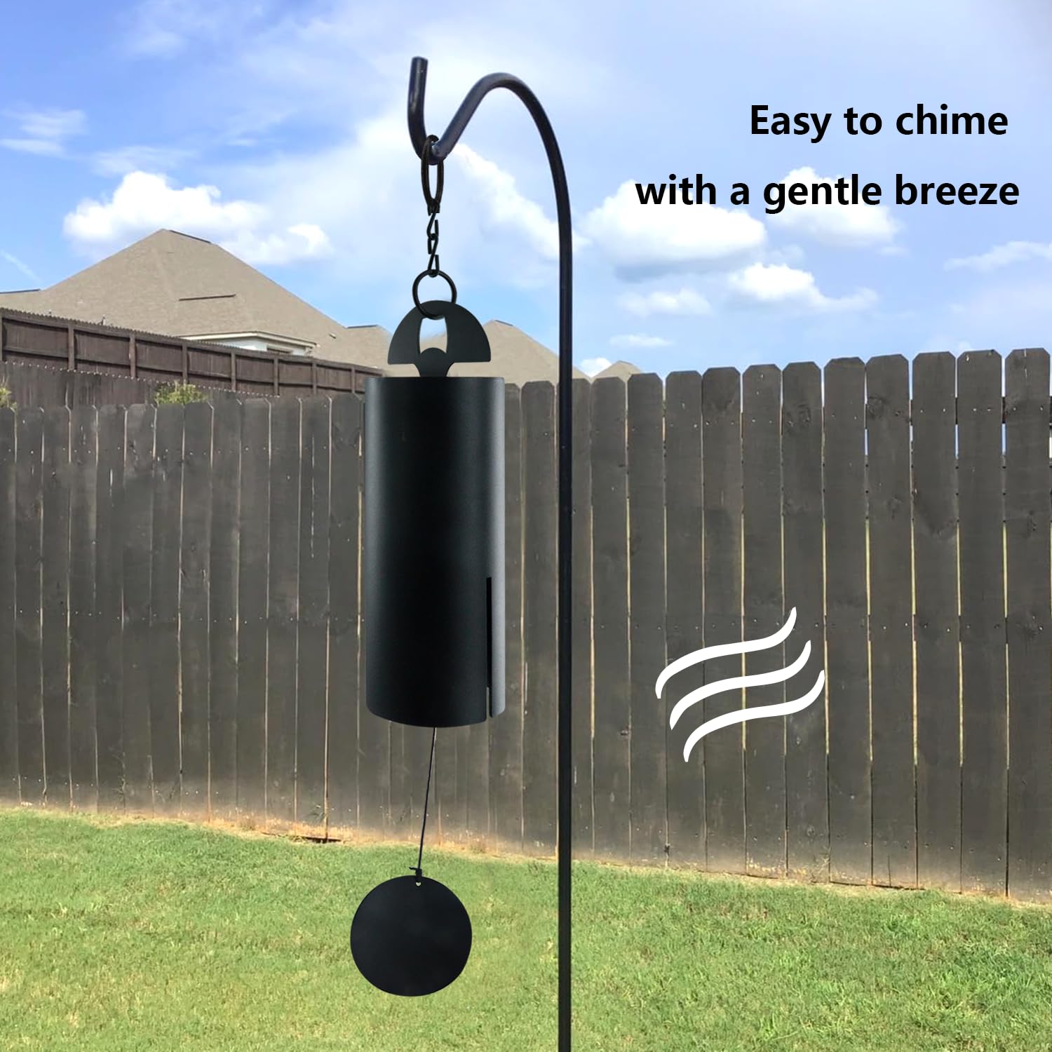ASTARIN hanging on a porch demonstrating outdoor ambiance and easy installation