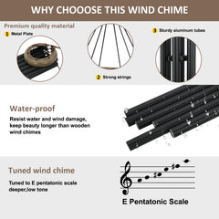 ASTARIN leaf-shaped wind catcher in motion adding visual charm and gentle strikes