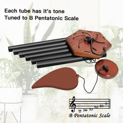 ASTARIN close-up of the 14.3 inch longest metal tube showing resonance