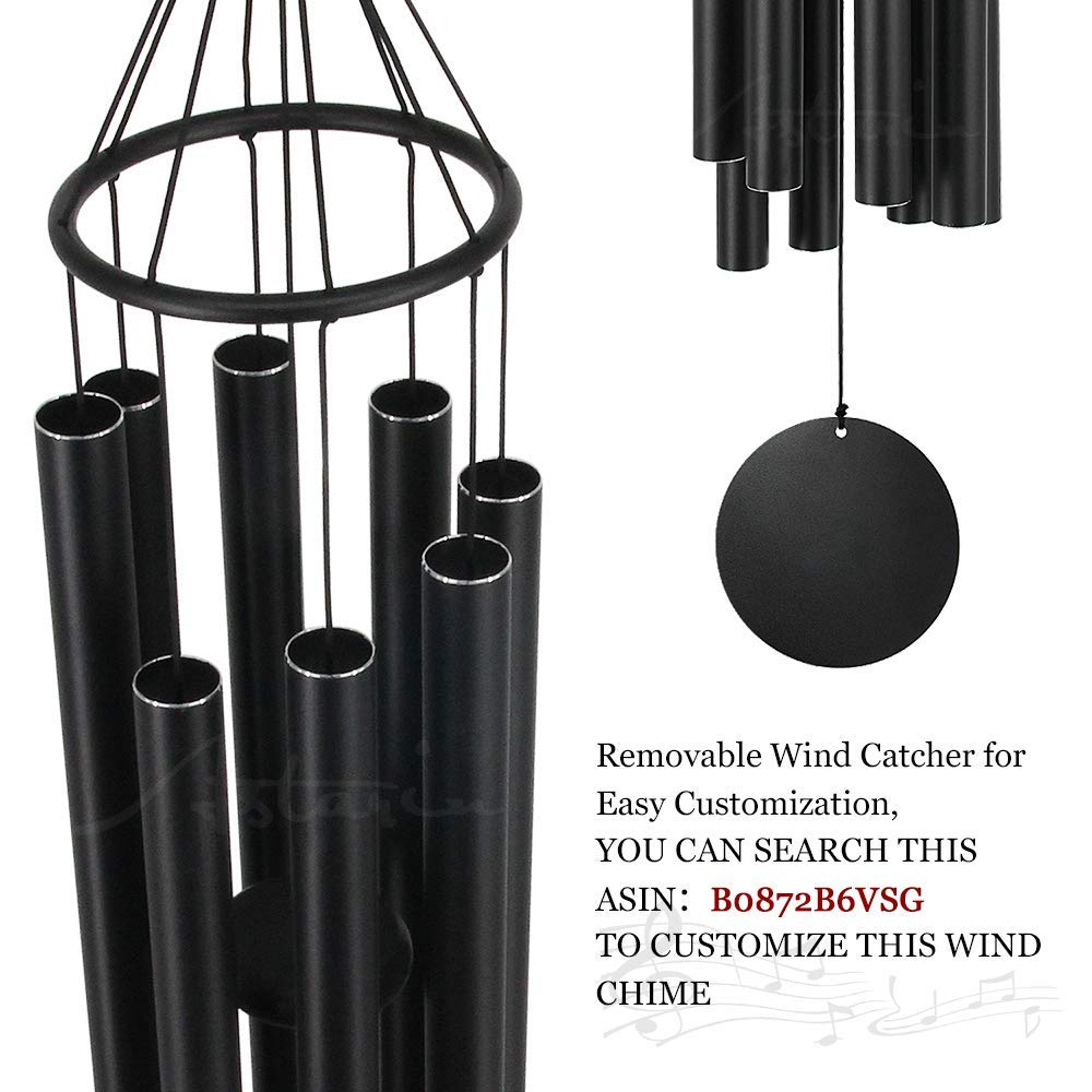 ASTARIN remembrance sail and striker close-up, designed to catch breeze for consistent sound