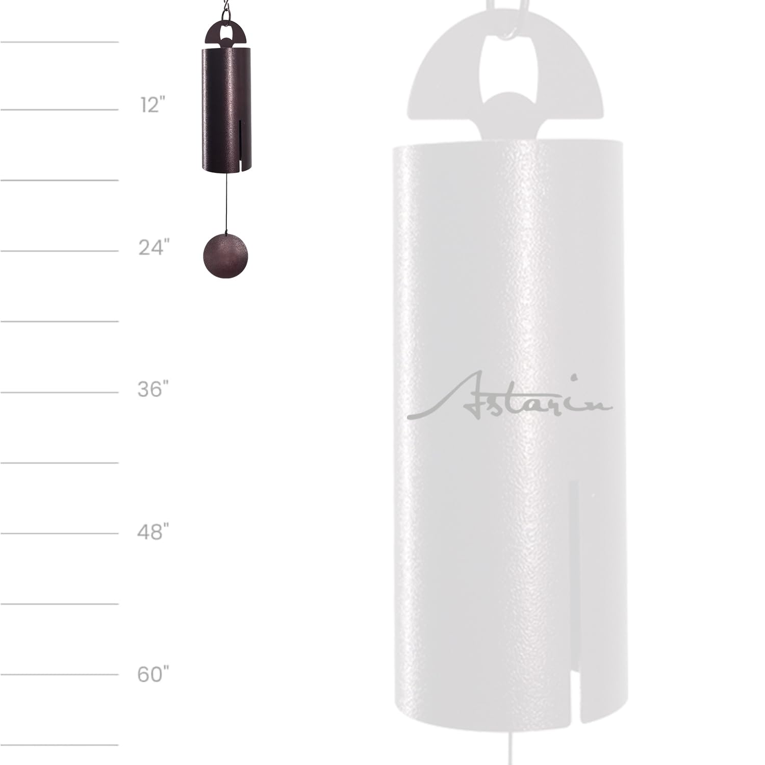 ASTARIN next to ruler for 24-inch size reference and placement guidance