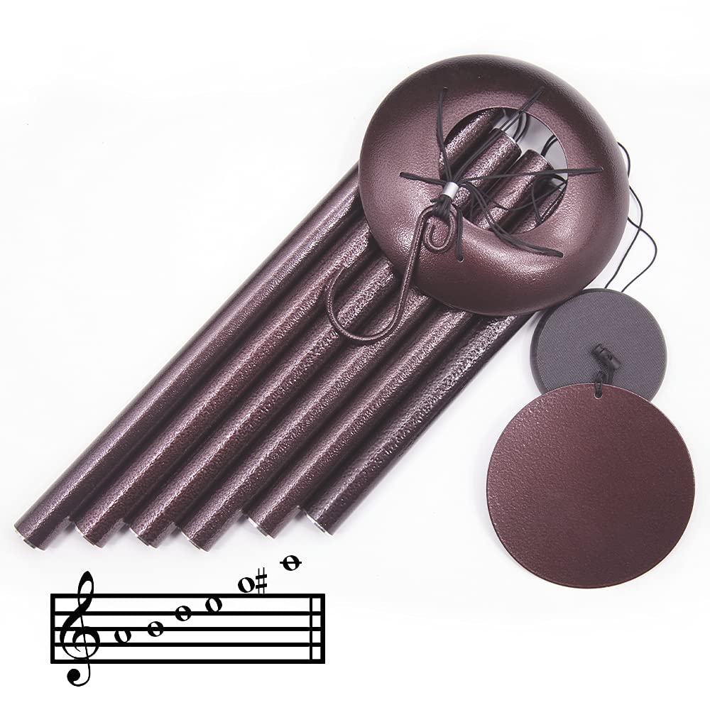 ASTARIN wind chime beside ruler to show scale and large 36 inch length