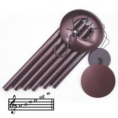 ASTARIN wind chime beside ruler to show scale and large 36 inch length