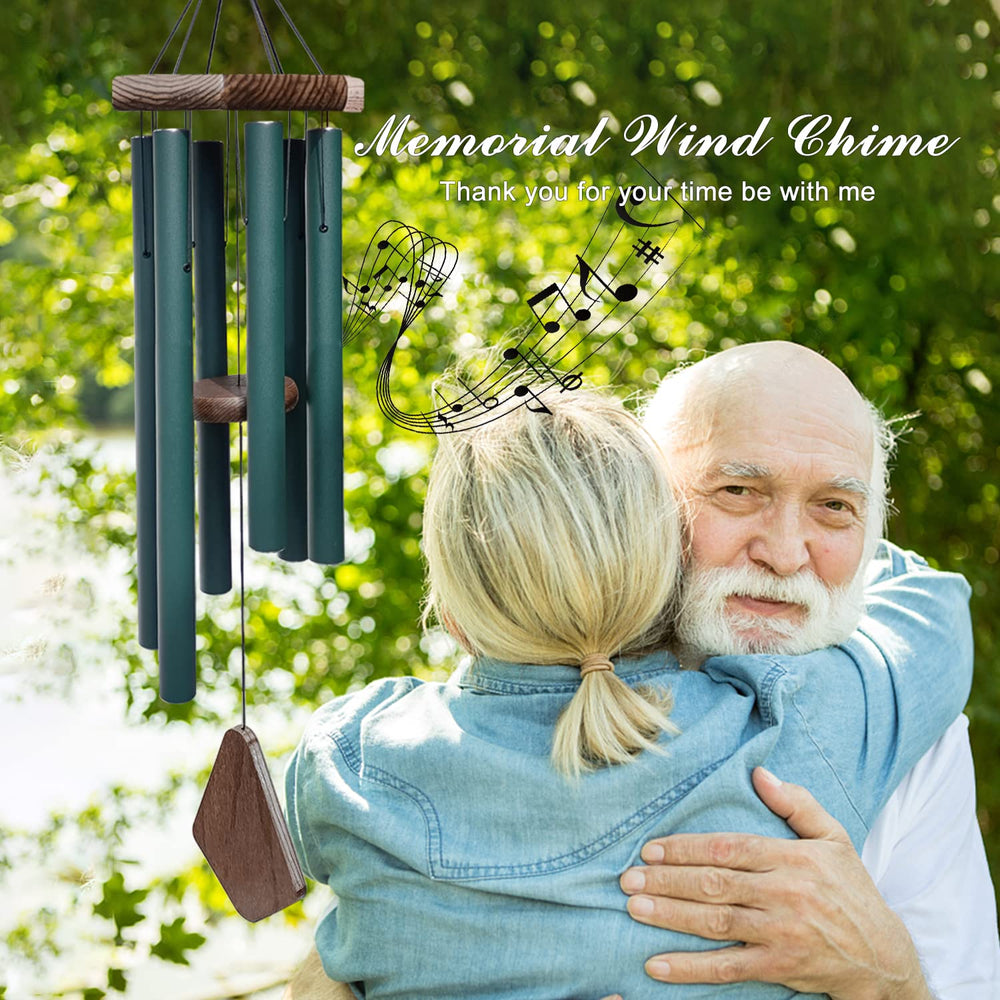 ASTARIN chime next to patio chair showing scale and ideal placement benefit