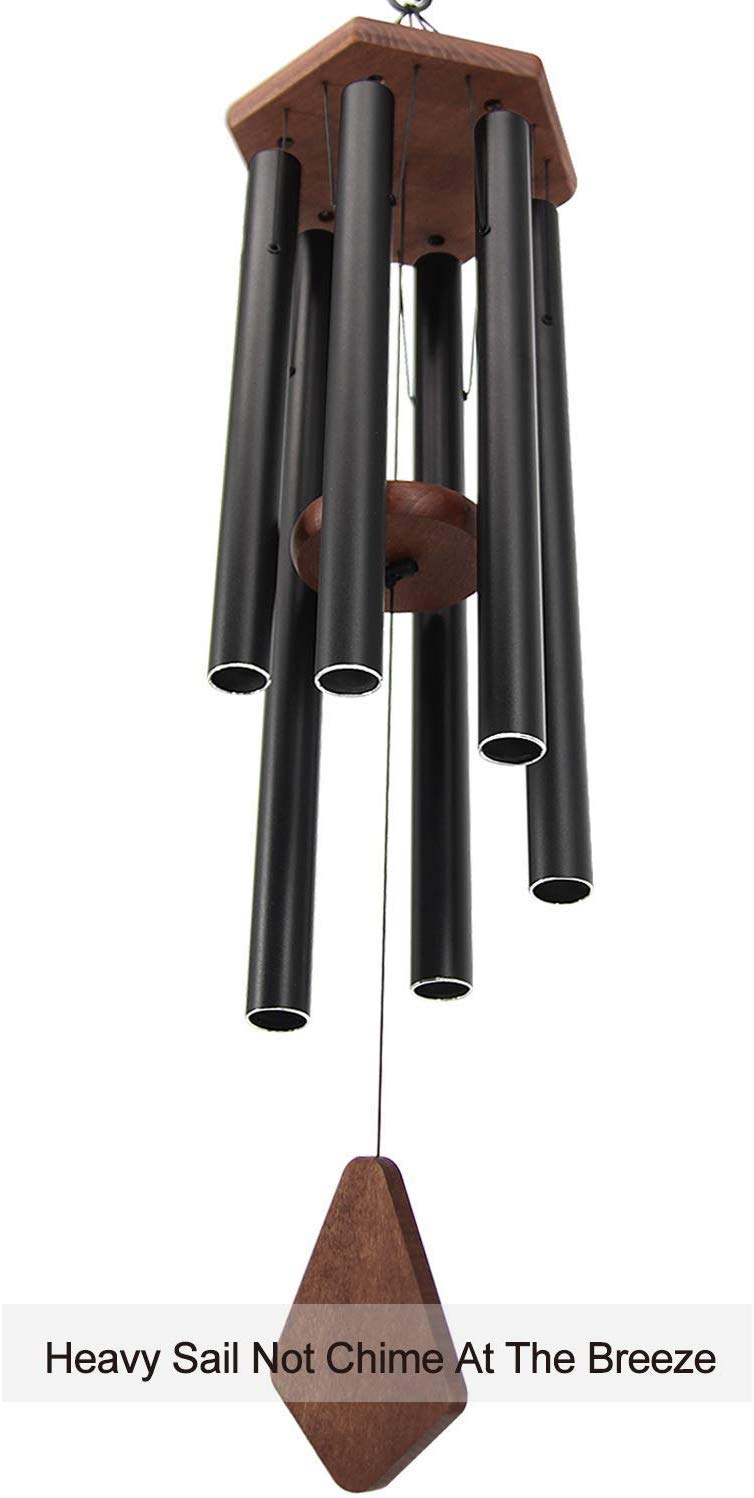 ASTARIN chimes beside chair illustrating 36-inch size and scale