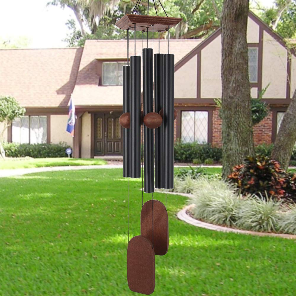 ASTARIN chime next to a chair showing scale for proper placement and visual proportion