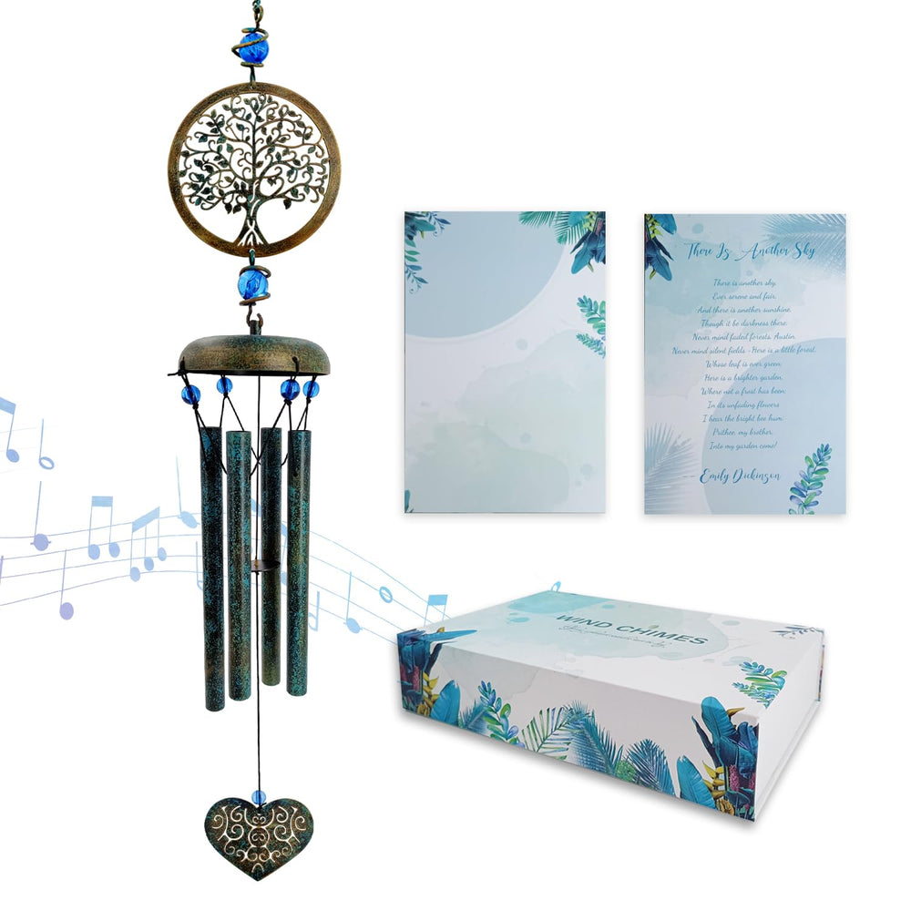 ASTARIN front view of Tree of Life chime showing elegant design and curb appeal