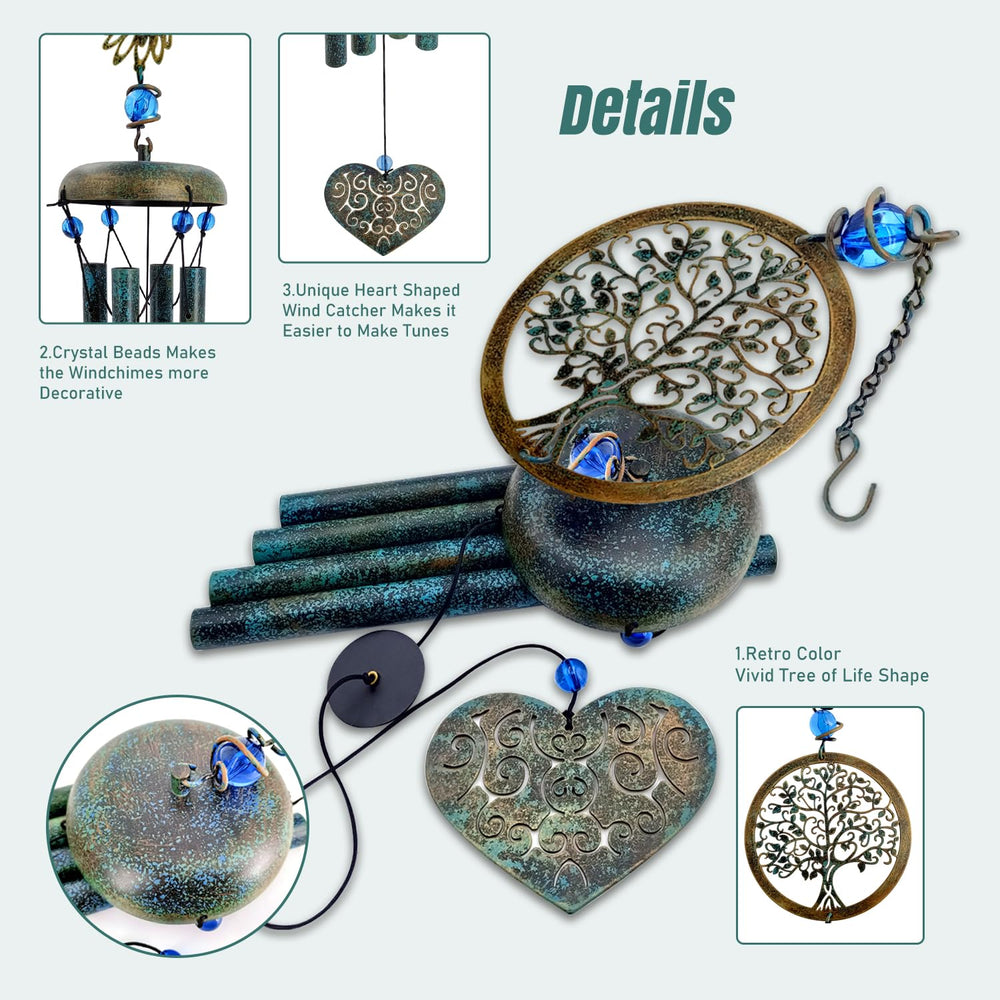 ASTARIN wind chime installed in garden adding visual charm and gentle sound