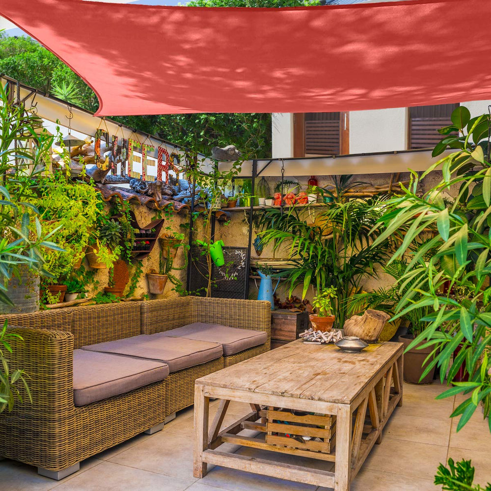 AsterOutdoor color comparison display showing Terra and neutral tones to match decor