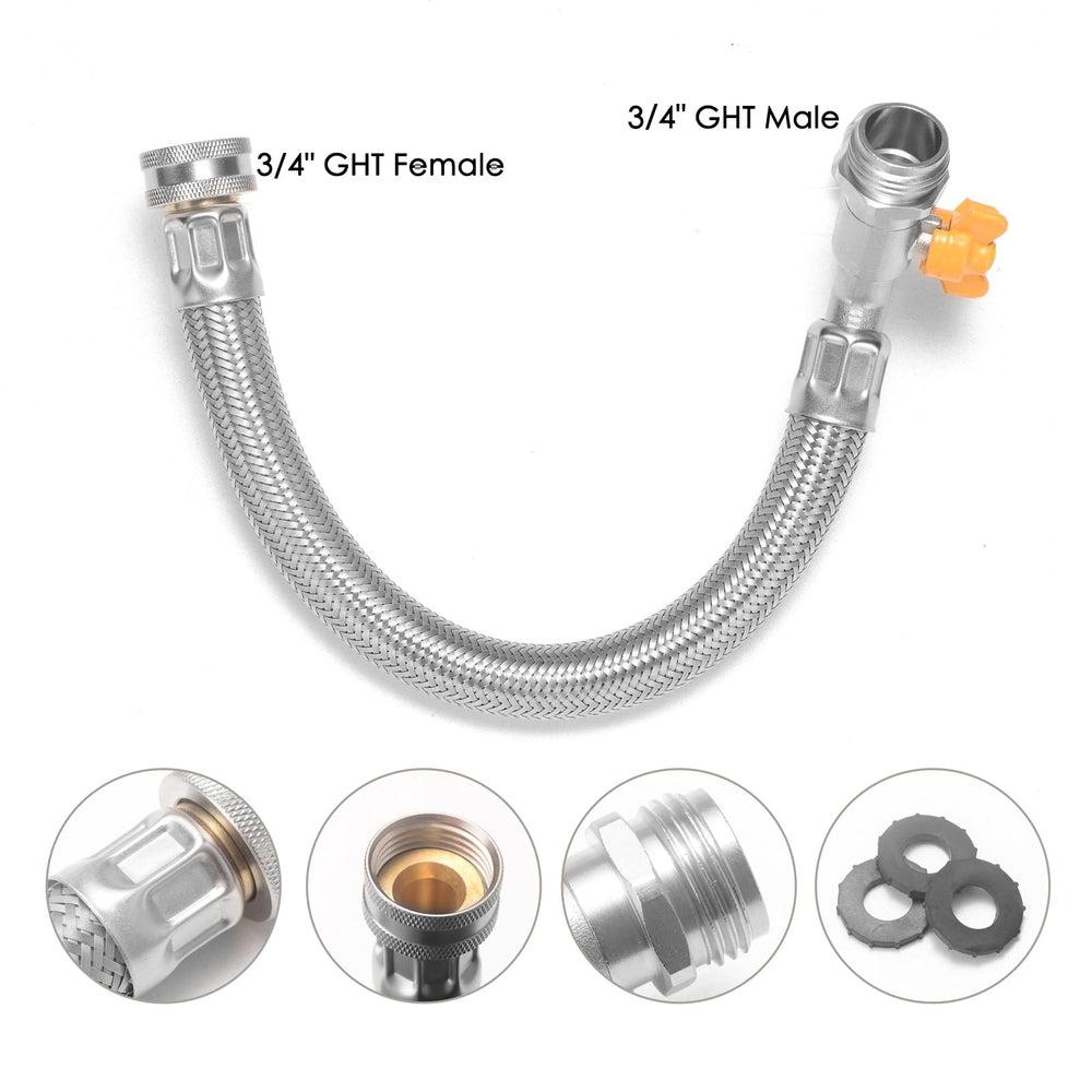 atadbtae stainless braided extension closeup showing kink resistance