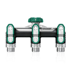 ATAOSGR front view showing three outlets and durable metal body for versatility