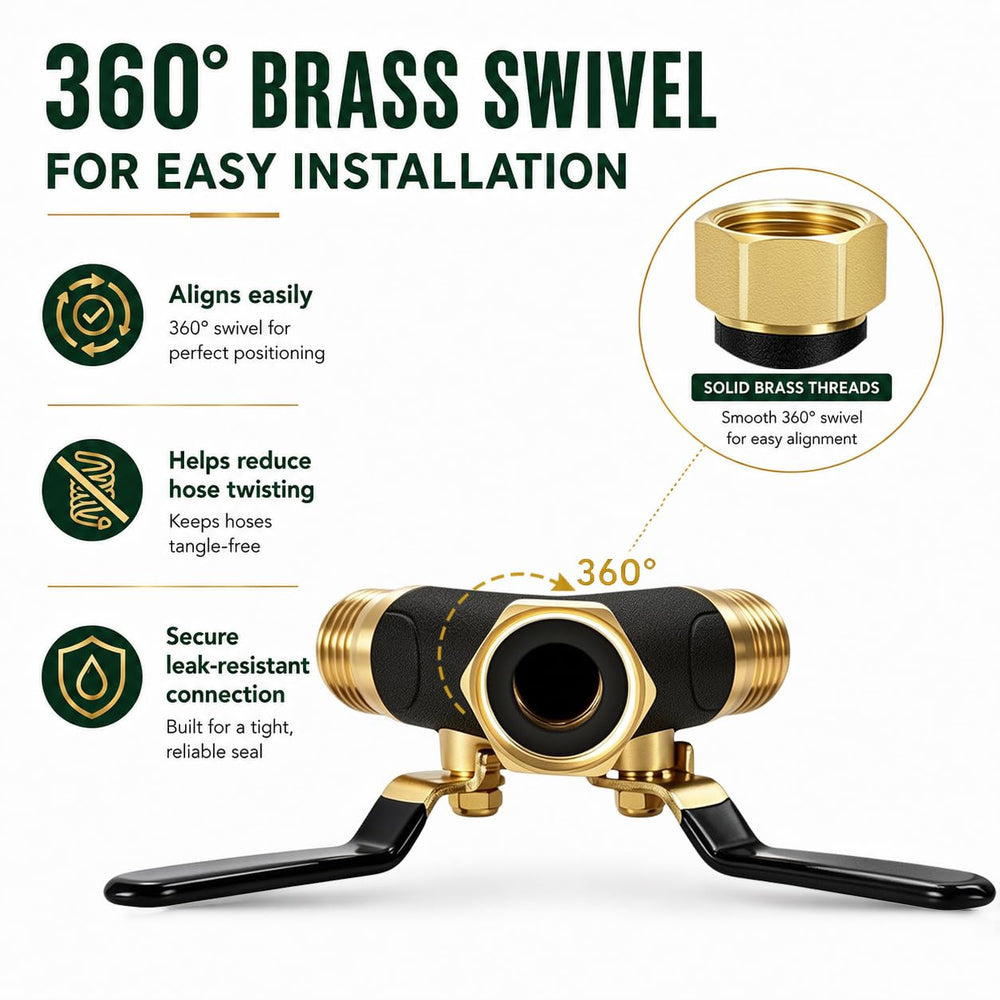 ATAOSGR visible stainless-steel ball valve delivering strong, low-restriction water flow