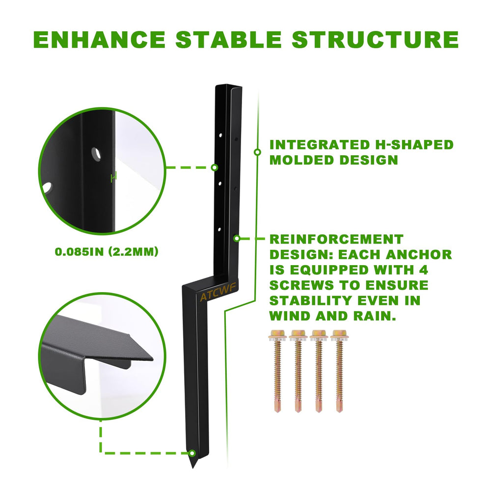 ATCWF close-up of H-shaped profile illustrating strength and stability