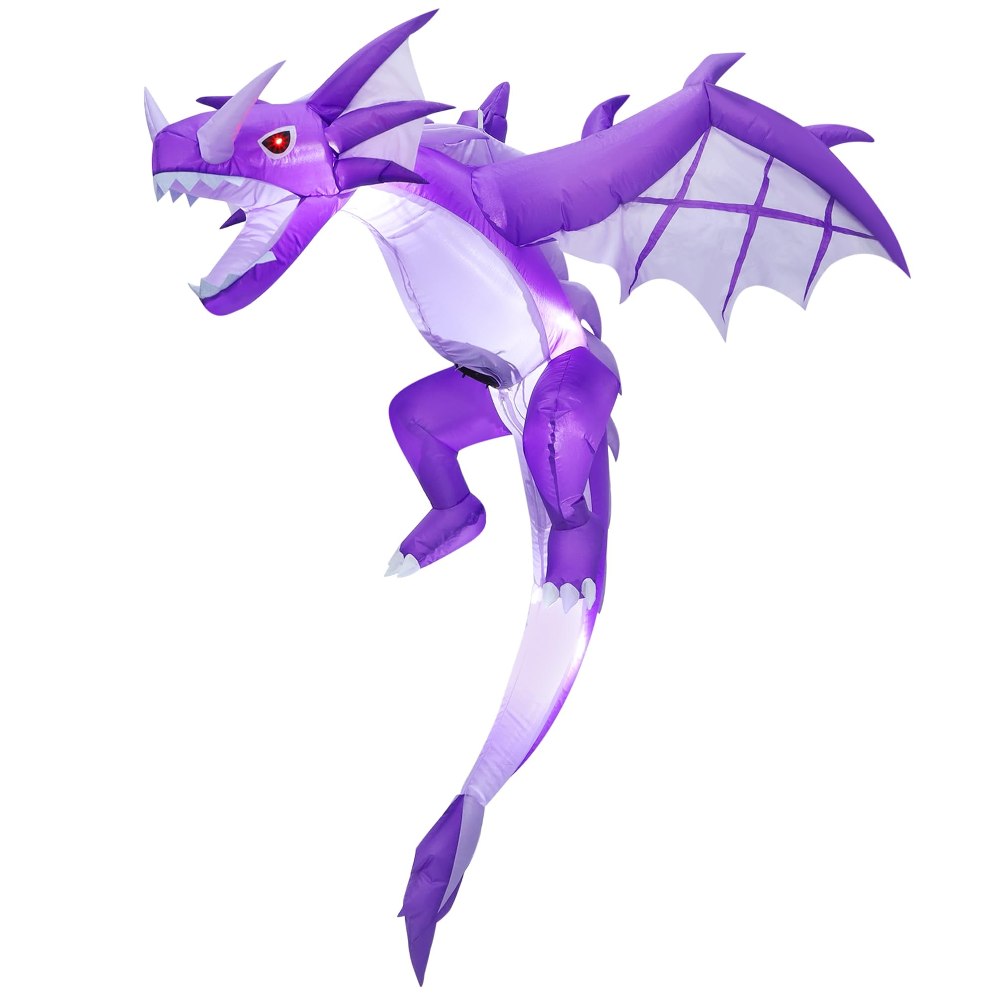 ATDAWN flying dragon front view showing full inflated silhouette and effect