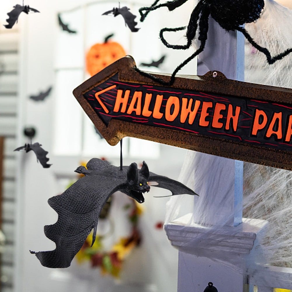 ATDAWN hanging bats in doorway creating instant spooky entrance atmosphere