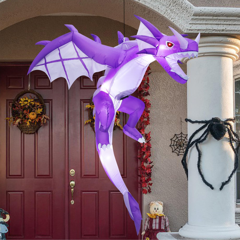 ATDAWN dragon hanging from porch demonstrating easy suspension benefit