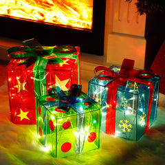 ATDAWN warm LED glow of boxes on a porch creating welcoming ambiance