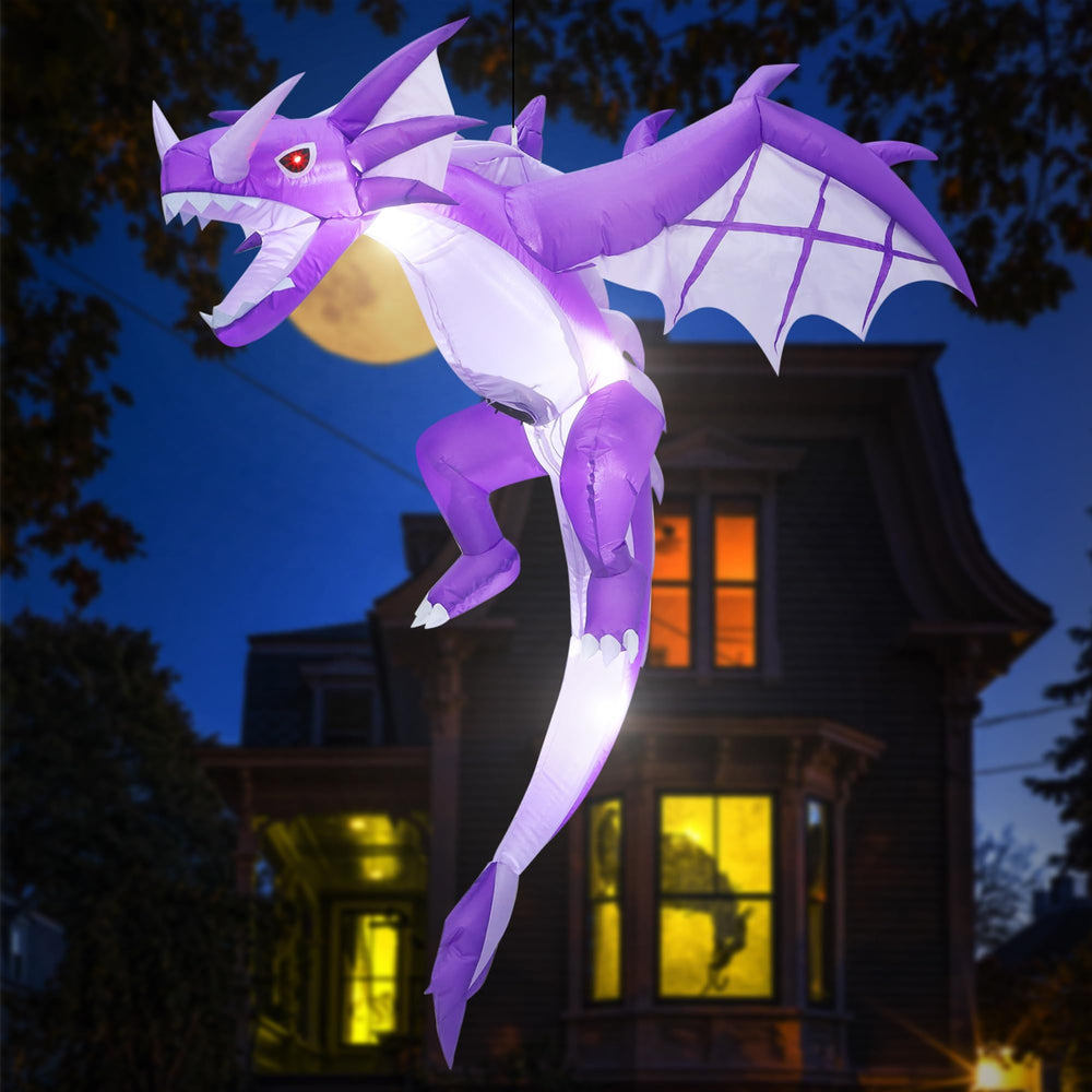 ATDAWN dragon size comparison beside doorframe showing scale and fit