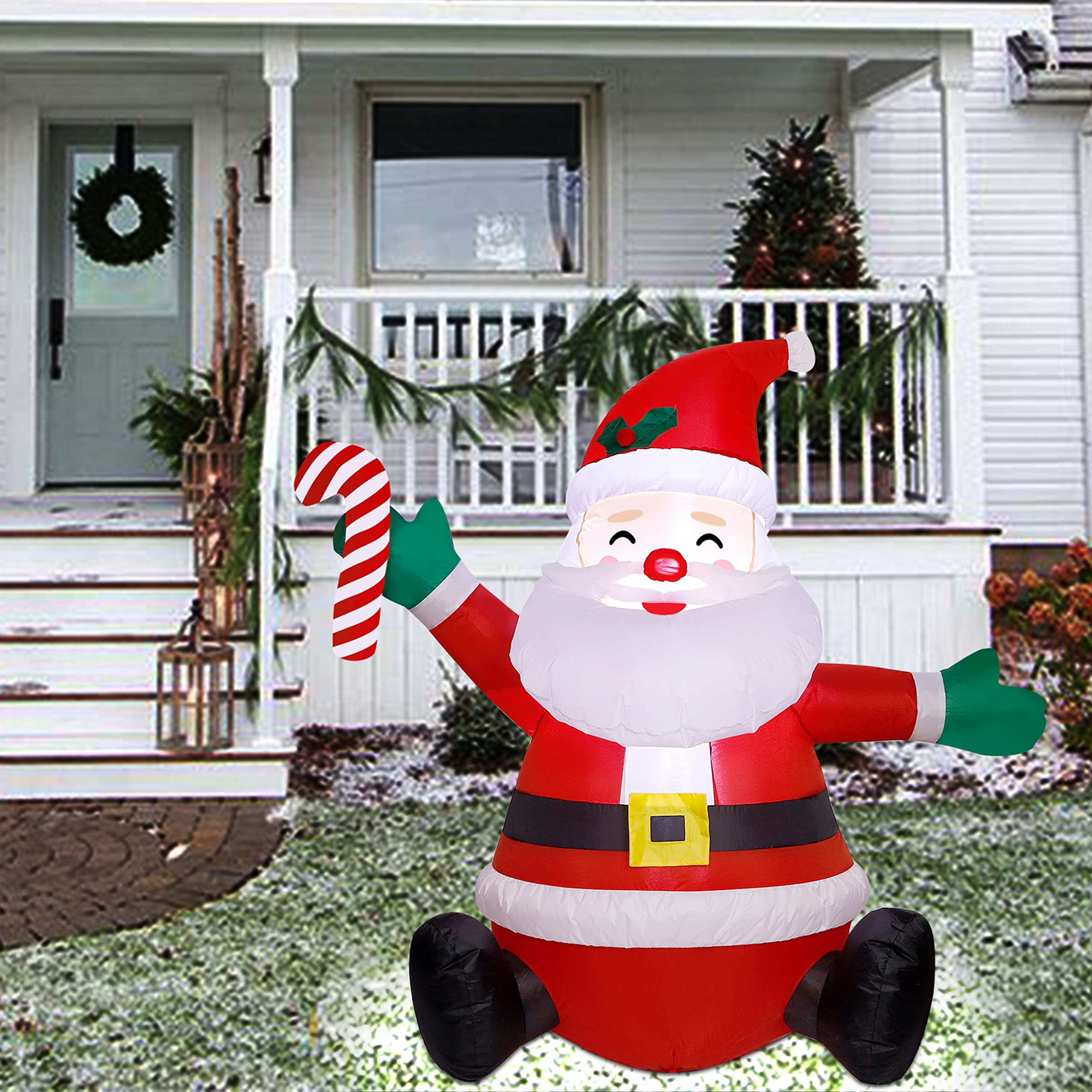 ATDAWN storage bag with deflated Santa, simplifies compact offseason storage