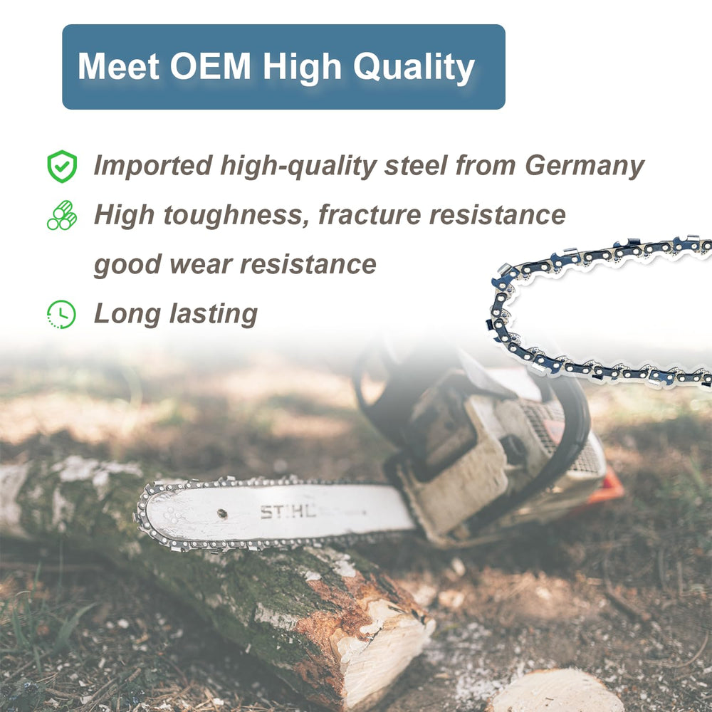 ATEEfaee chain installed on EGO saw in use demonstrating proper fit and smoother operation