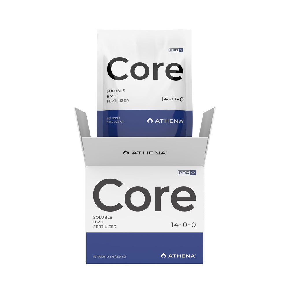 Athena Pro Core front packaging showing 10 lb bag and product name, clear benefit of easy identification