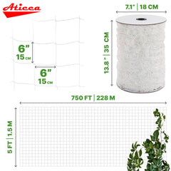 ATICCA close-up of 6-inch polyester mesh demonstrating durable texture