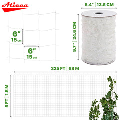 Aticca close-up of 6-inch mesh texture showing durable polyester fibers for long life