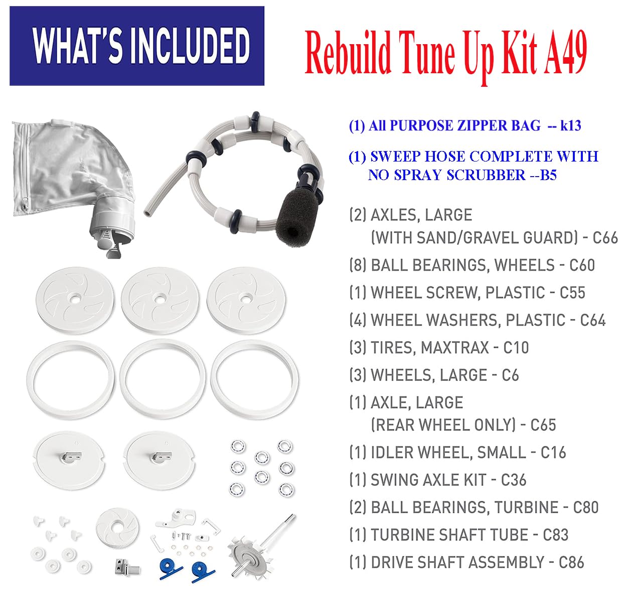 ATIE drive shaft and swing axle assembly replacing worn drivetrain components