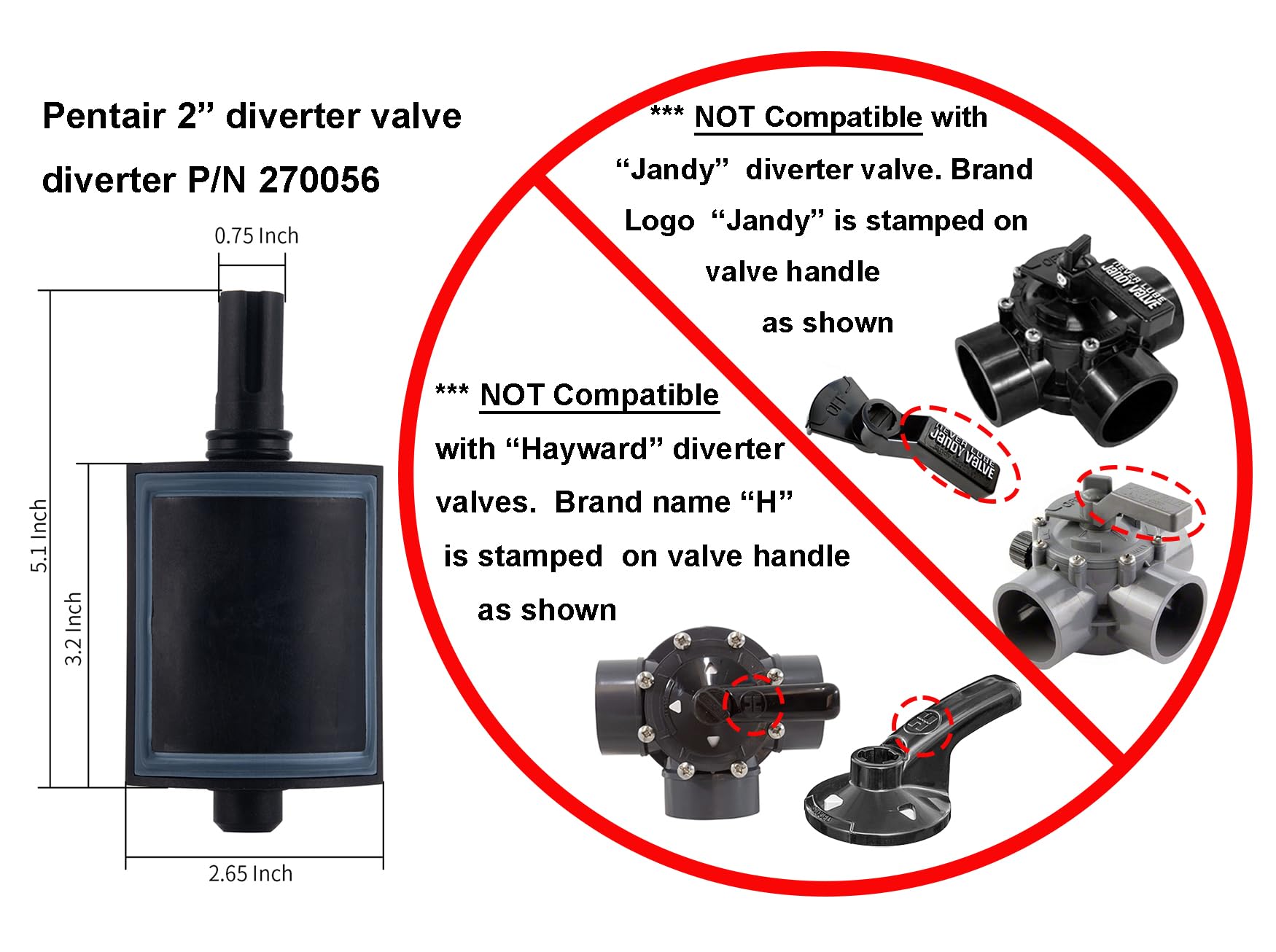 ATIE installed diverter inside Pentair valve demonstrating repair ease