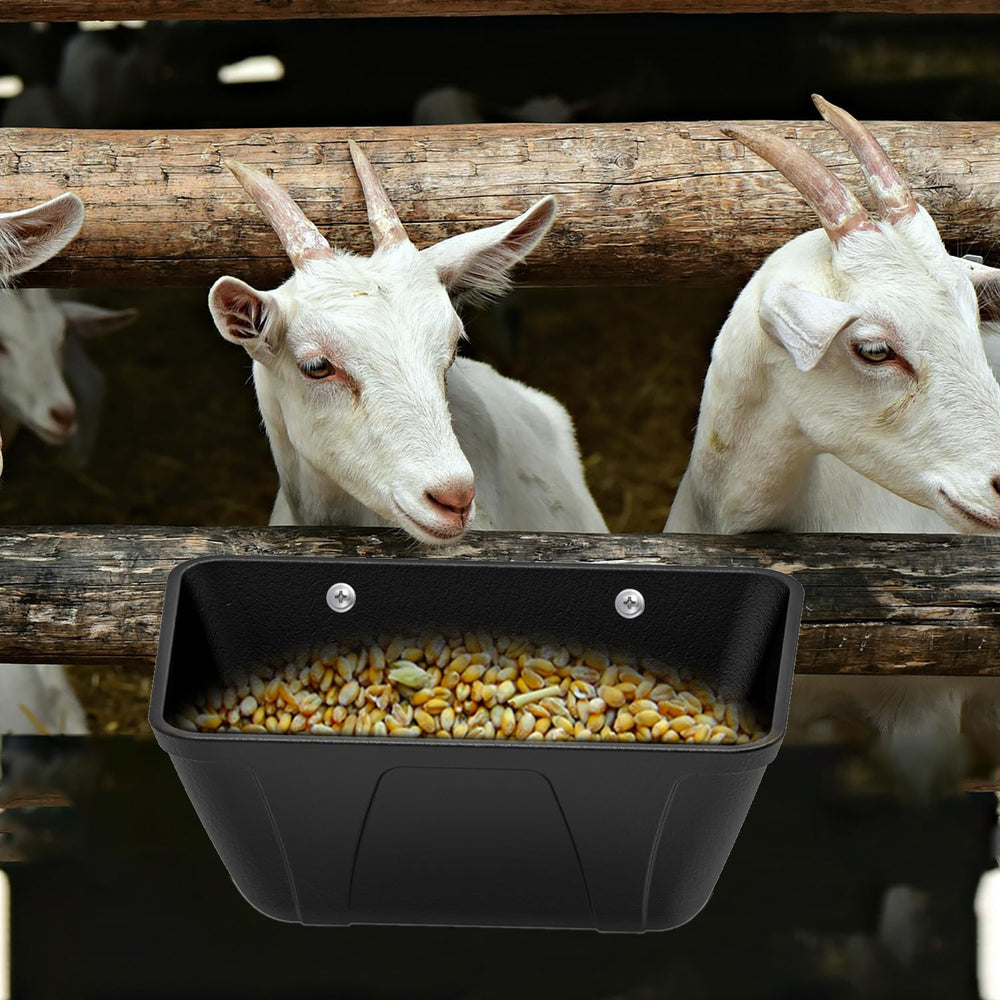 ATKSKYO mounted on wire fence in pen, reduces ground contamination