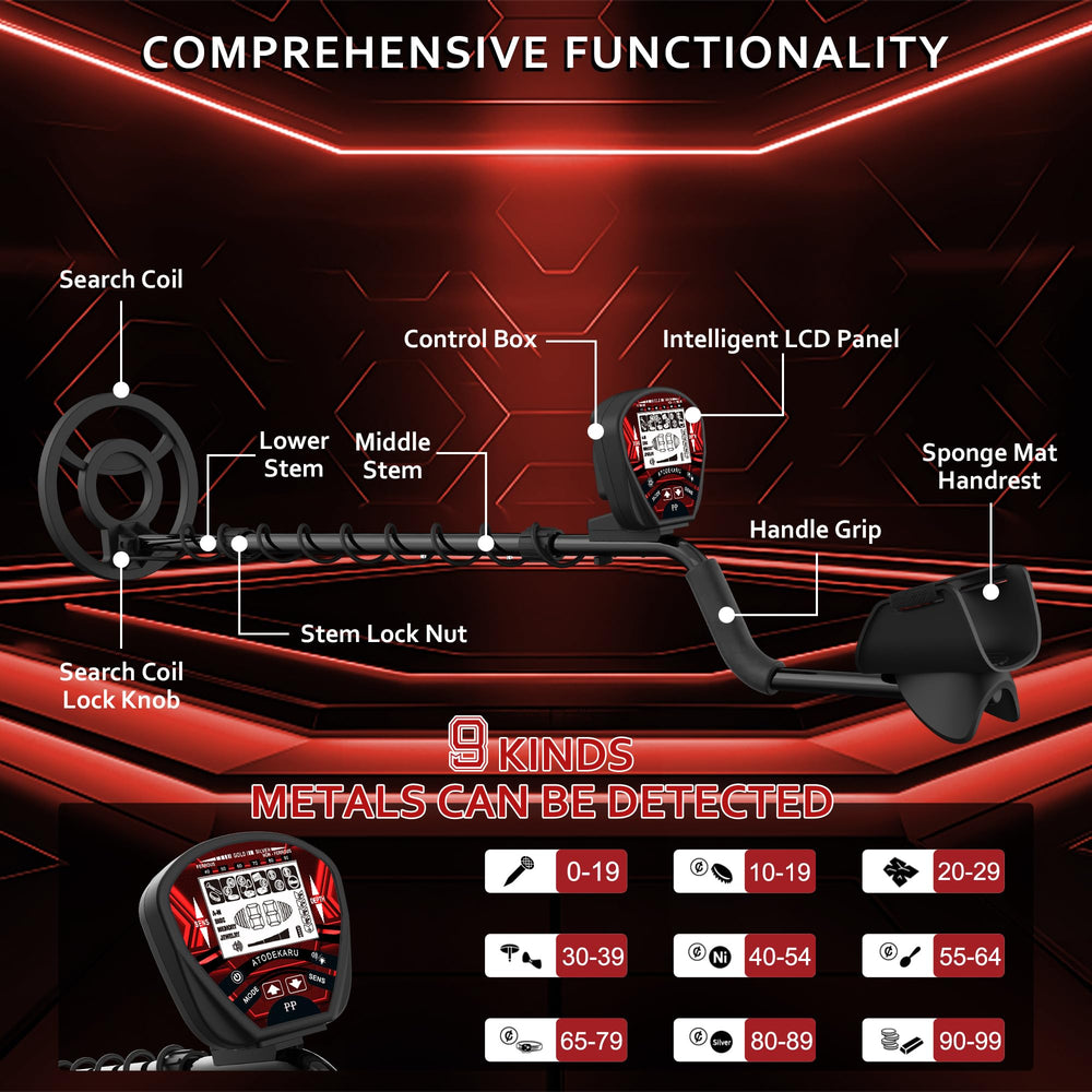 ATODEKARU adjustable stem and ergonomic grip detail for comfortable long sessions