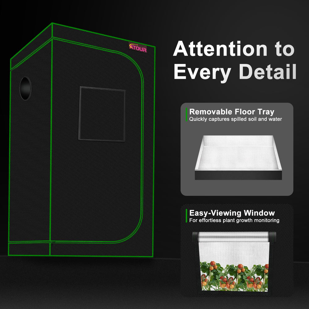 ATOUR removable floor tray and storage bag organizing tools and spills