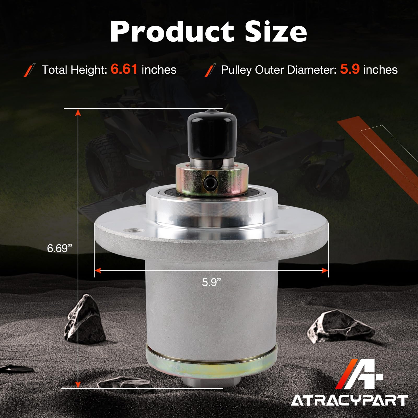 ATRACYPART aluminum housing texture indicating corrosion resistance