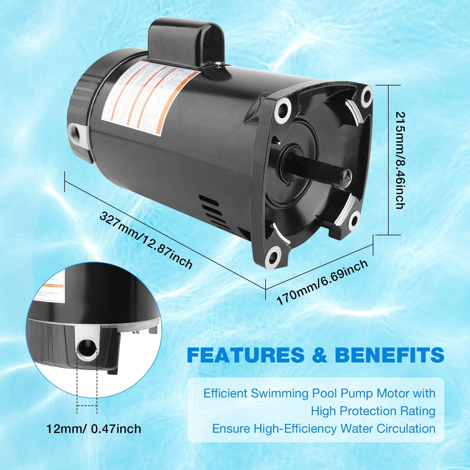 ATRACYPART B2853 installed in pool pump housing demonstrating direct fit compatibility
