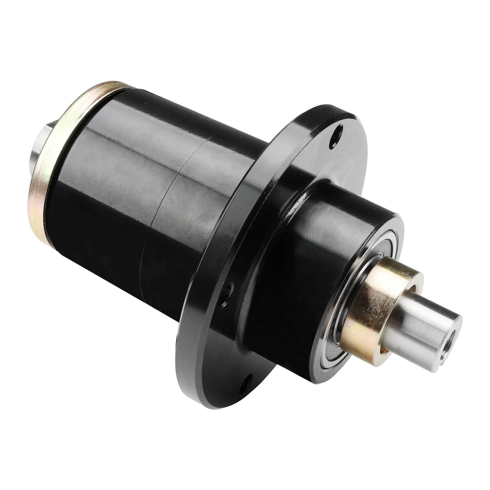 ATRACYPART spindle front view showing mounting holes and direct-fit benefit