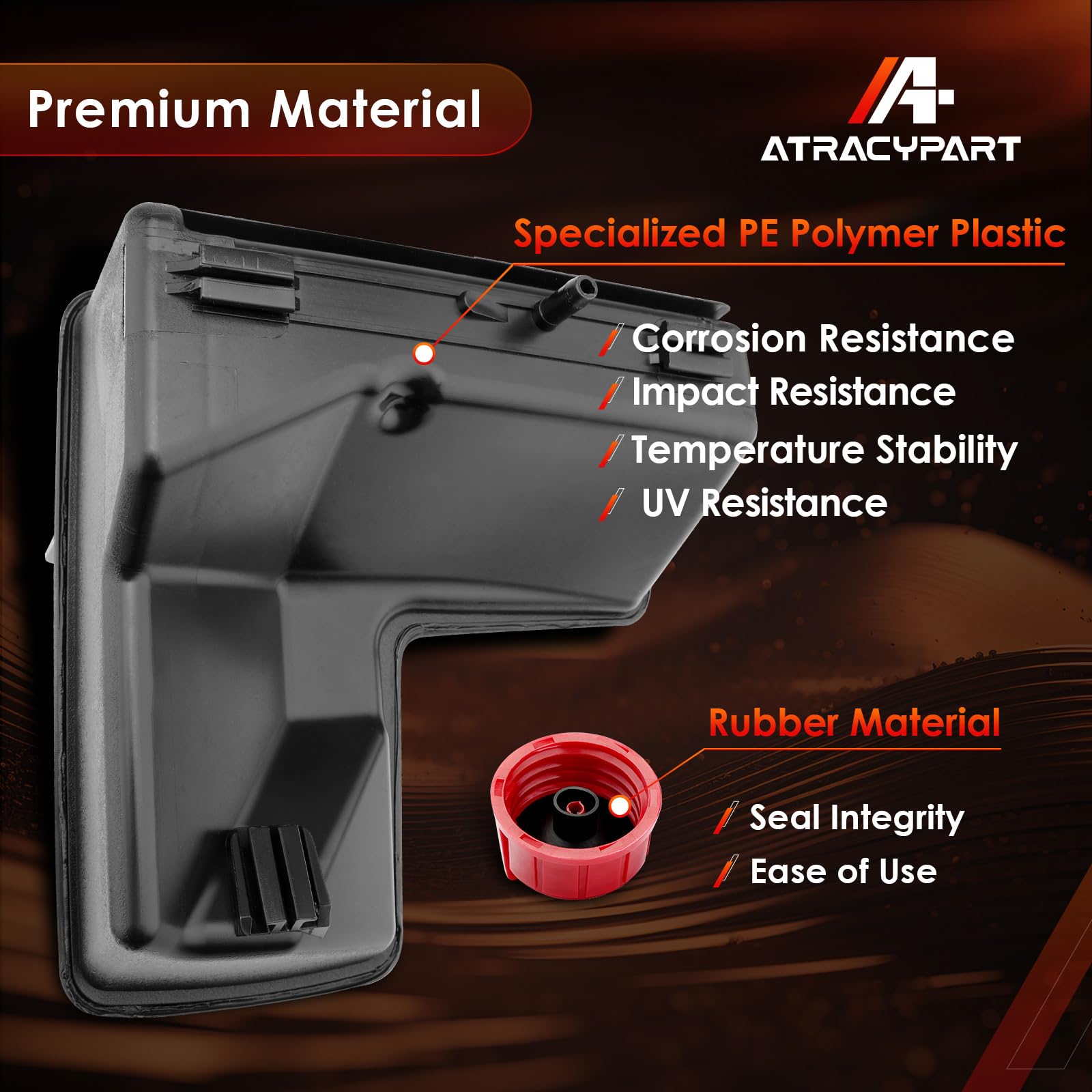 ATRACYPART tank installed on Tecumseh engine demonstrating ready-to-use replacement