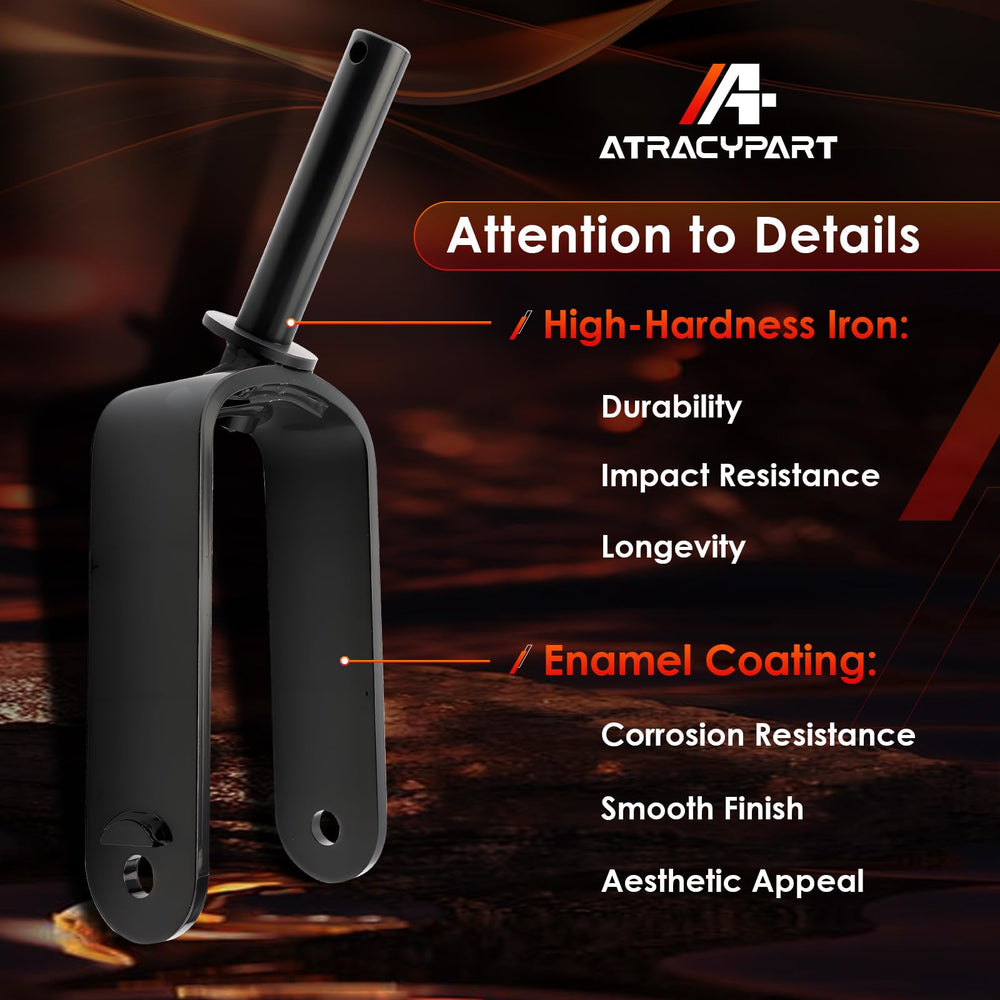 ATRACYPART fork beside ruler illustrating exact measurements for compatibility