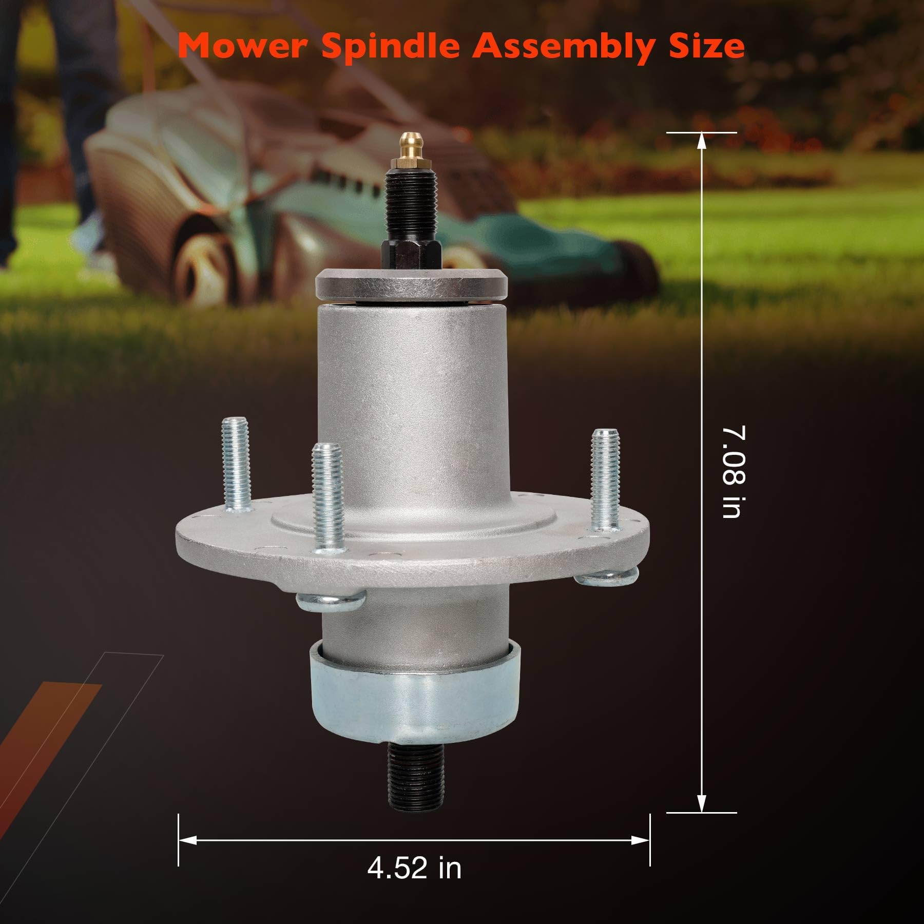 ATRACYPART spindle scale comparison with ruler showing correct dimensions