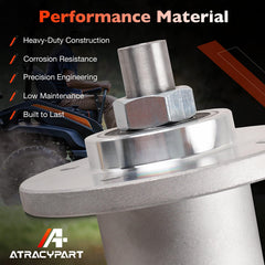 ATRACYPART spindle shaft detail showing durable shaft for steady blade rotation