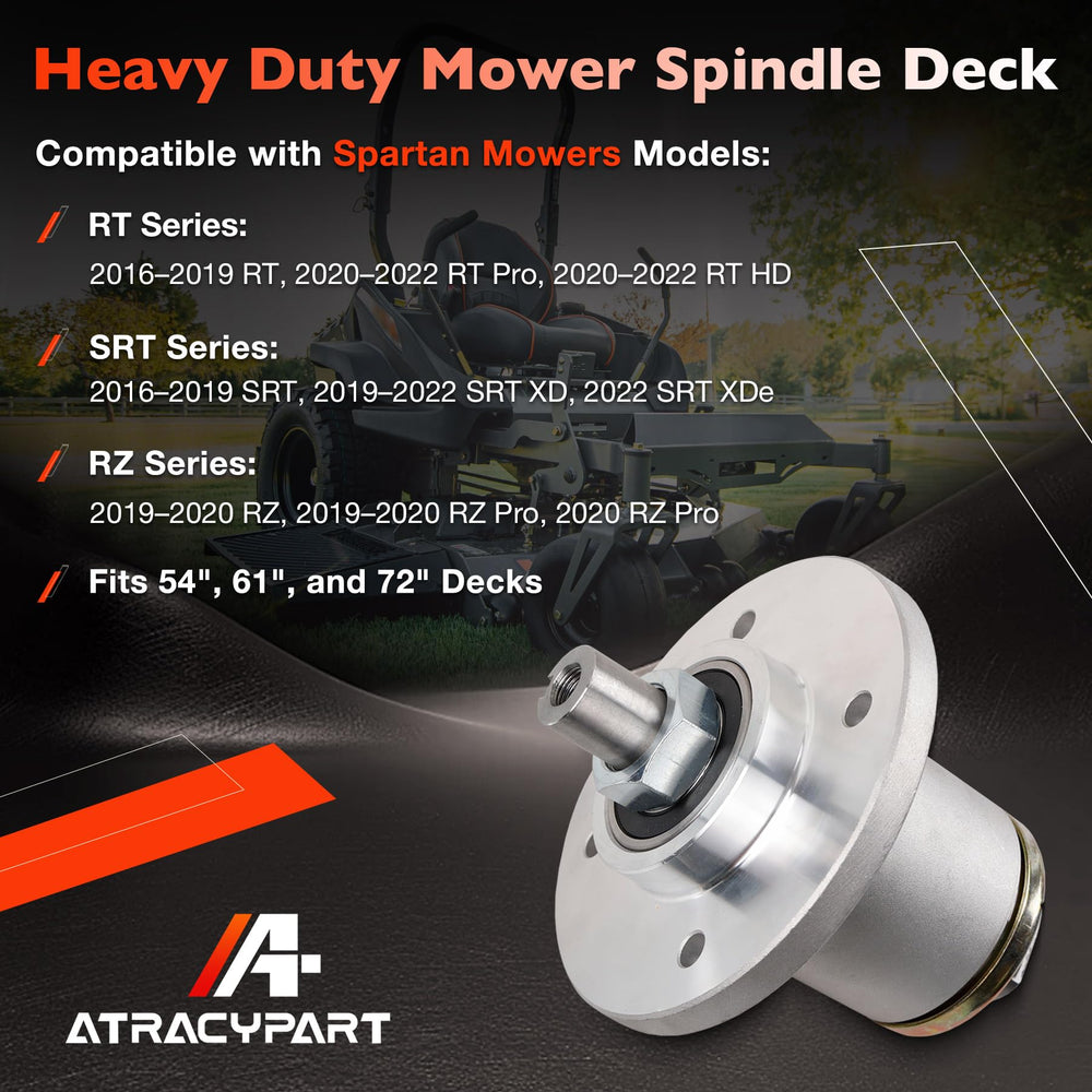 ATRACYPART spindle side profile illustrating heavy-duty construction advantage