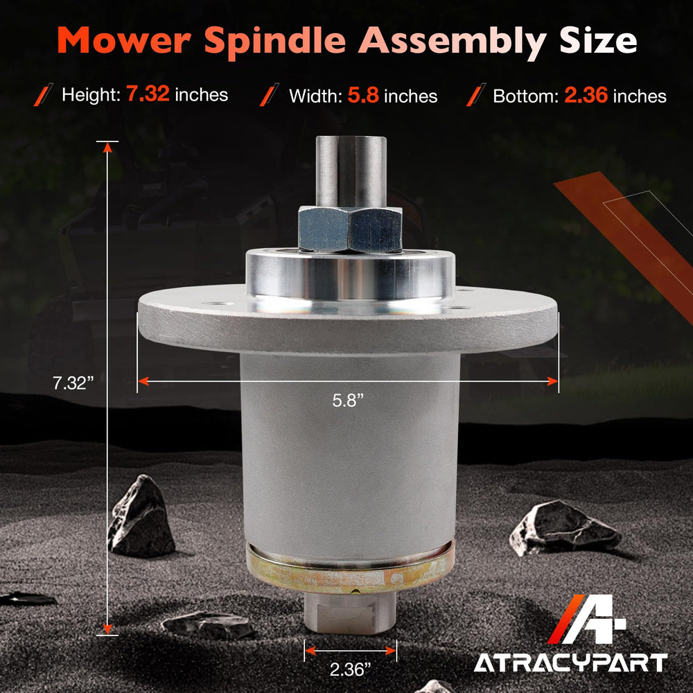 ATRACYPART spindle size comparison showing scale for correct fit verification