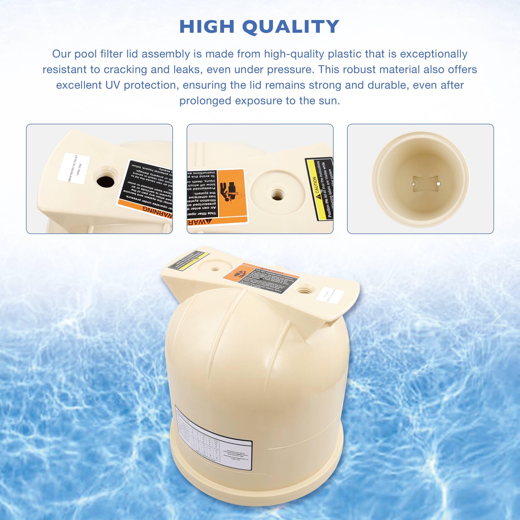 ATRACYPART textured UV-resistant lid surface illustrating long-lasting durability