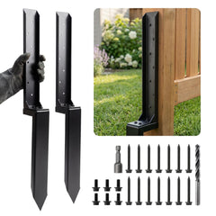 ATSARIUM front packaging showing two 33.6 inch repair stakes and hardware for quick fixes
